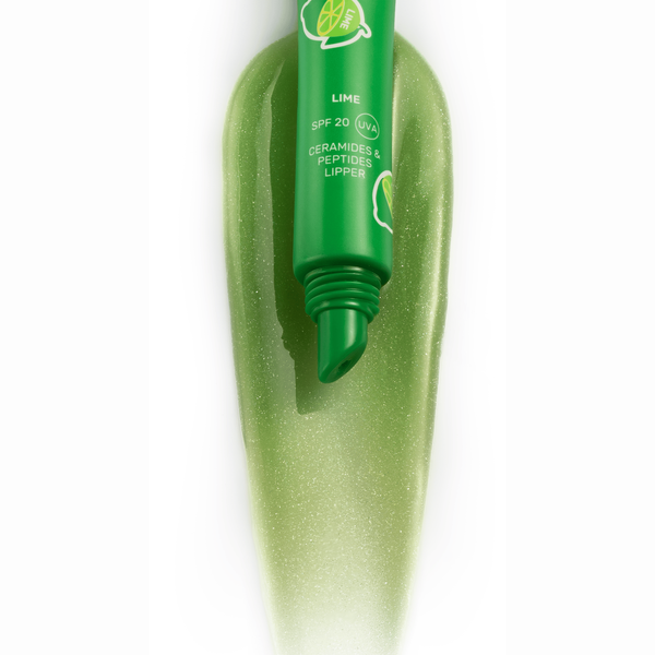 Lime Lipper SPF 20 з церамідами &mdash; лаймовий відтінок, срібно-зелений шимер та прозоро-глянцевий фініш B-LL фото